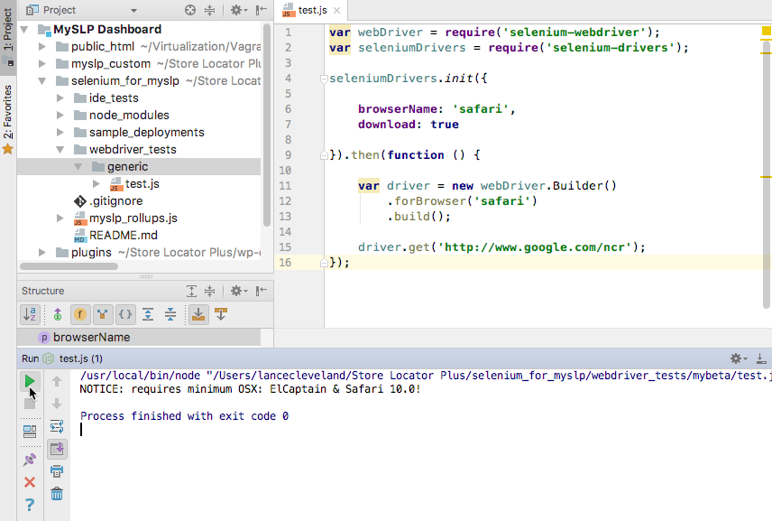 Selenium and Node in phpStorm 2017-09-21_16-24-09.png