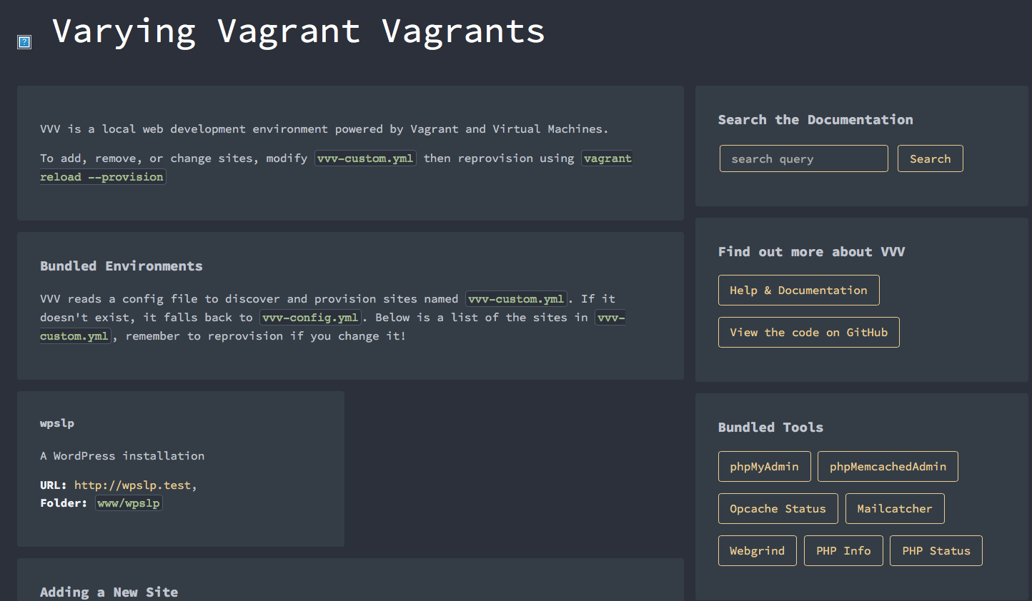 Using Custom Vagrant Sites For WordPress Development - Lance