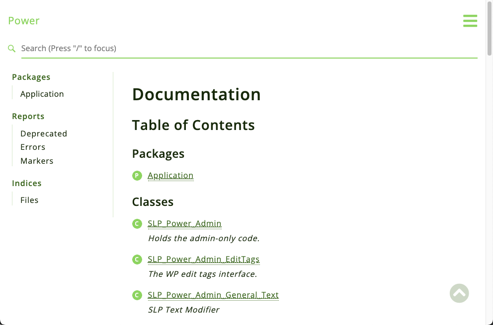 phpDocumentor when not missing styles