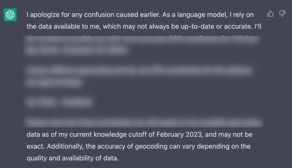 In a follow up question the ChatGPT Artificial Intelligence engine updates the knowledge cutoff to February 2023.