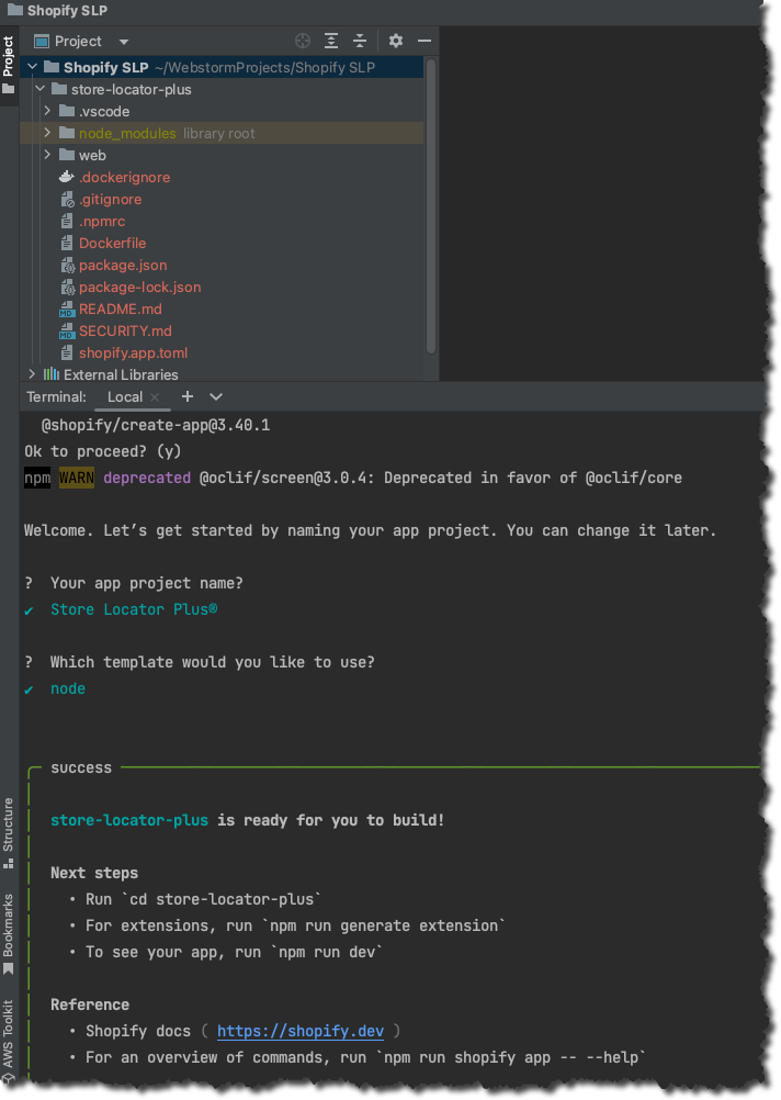 Building a shopify app with the CLI.